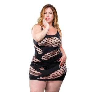 Plus Size Hot Fuego Sexy Dress in black
